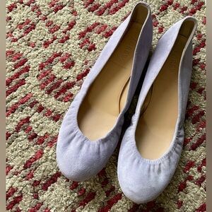 J. Crew Women's Lilac Suede Ballet Flats
